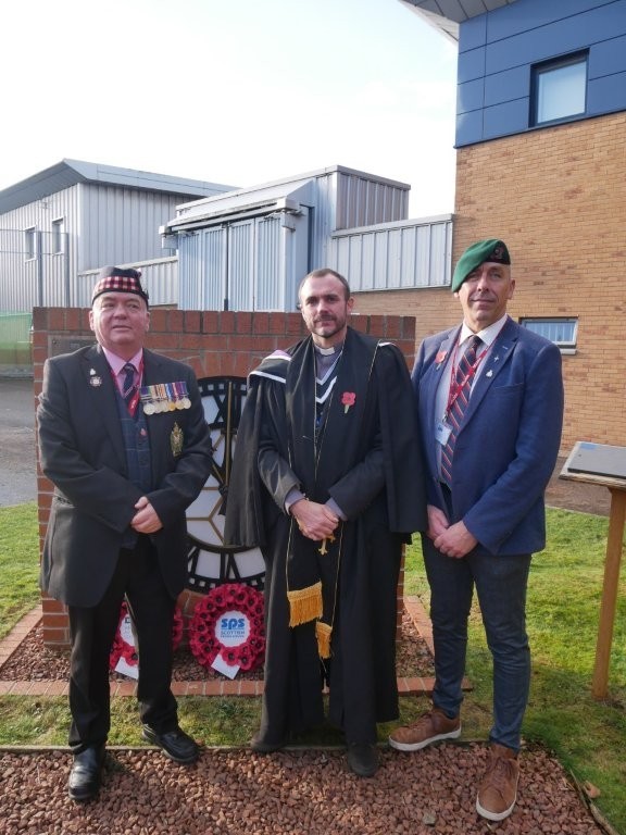 HMP Edinburgh with Andy Gray from SACRO Veterans Mentoring Service along with Douglas the Padre.